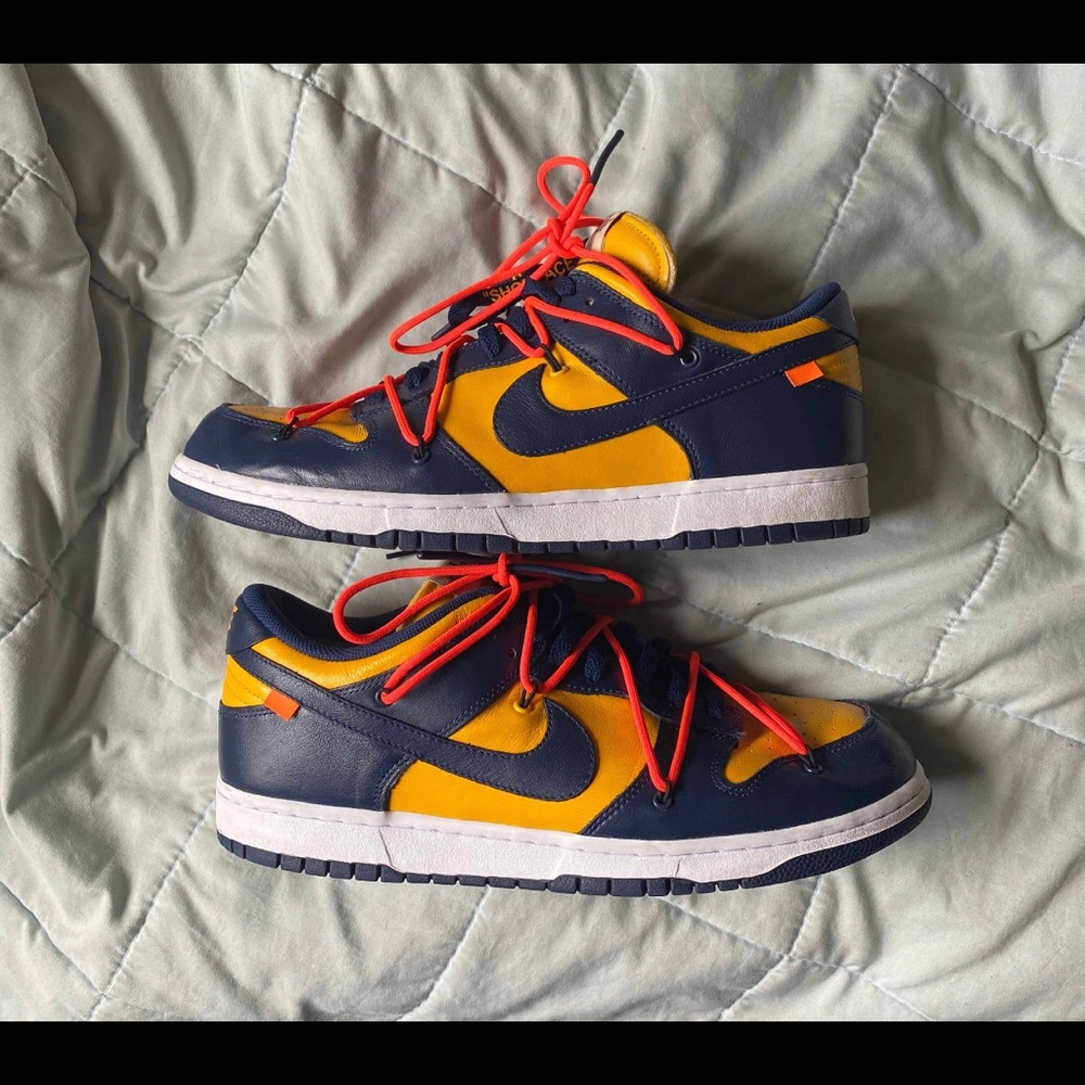 Nike dunk low off white Michigan